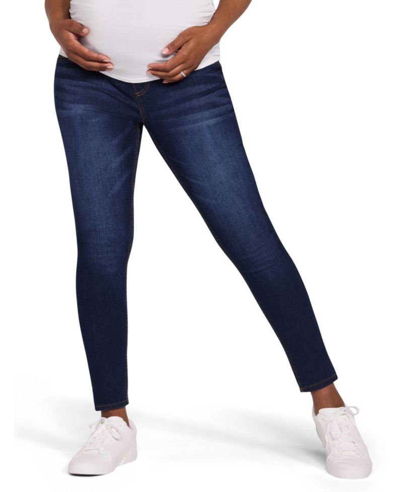 Women's Motherhood Secret Fit Over the Belly Ankle Length Skinny Jeans