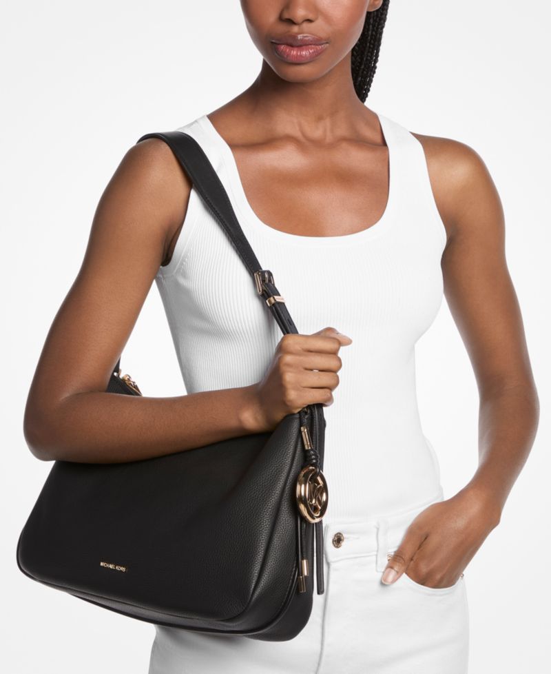 Michael Kors Nolita Medium Pebbled Leather Shoulder Bag