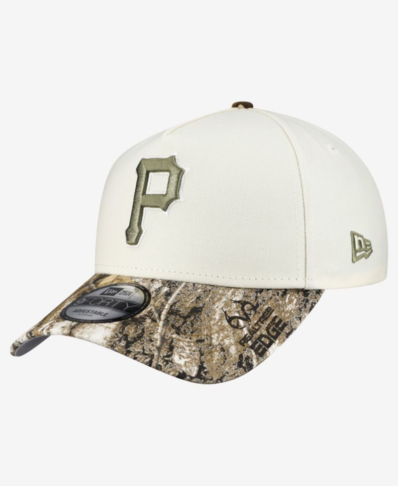 Men's Cream/Realtree Camo Pittsburgh Pirates 9FORTY A-Frame Adjustable Hat