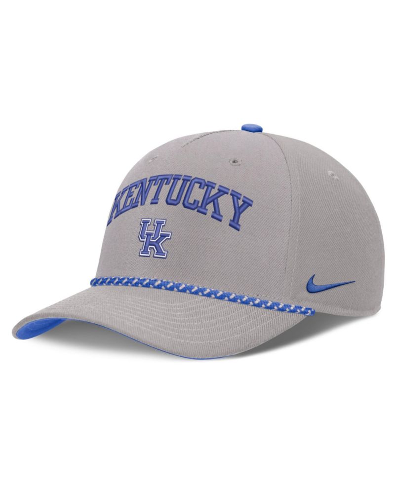 Men's and Women's Gray Kentucky Wildcats Primetime Rise Rope Adjustable Hat