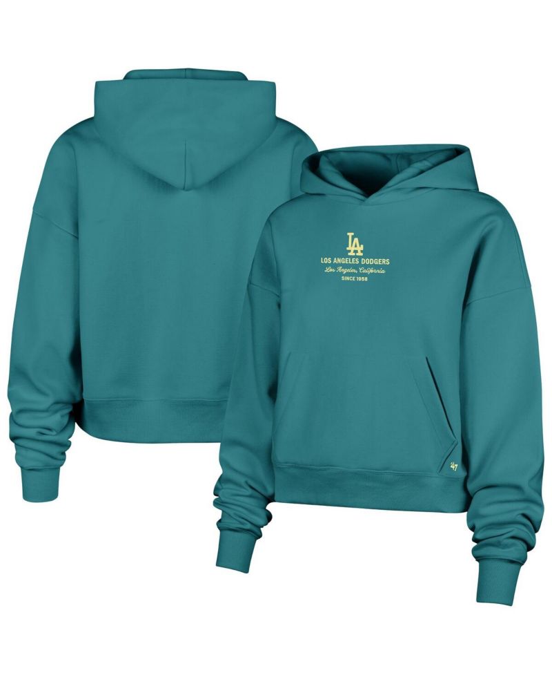 Women's Teal Los Angeles Dodgers Contemporary Basics Anderson Foundation Hoodie