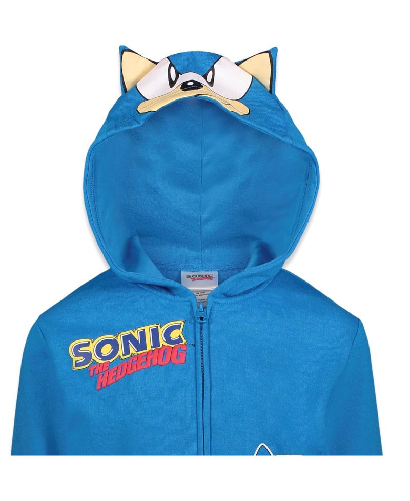 Toddler Boys Sonic the Hedgehog Shadow Knuckles Fleece Zip Up Hoodie