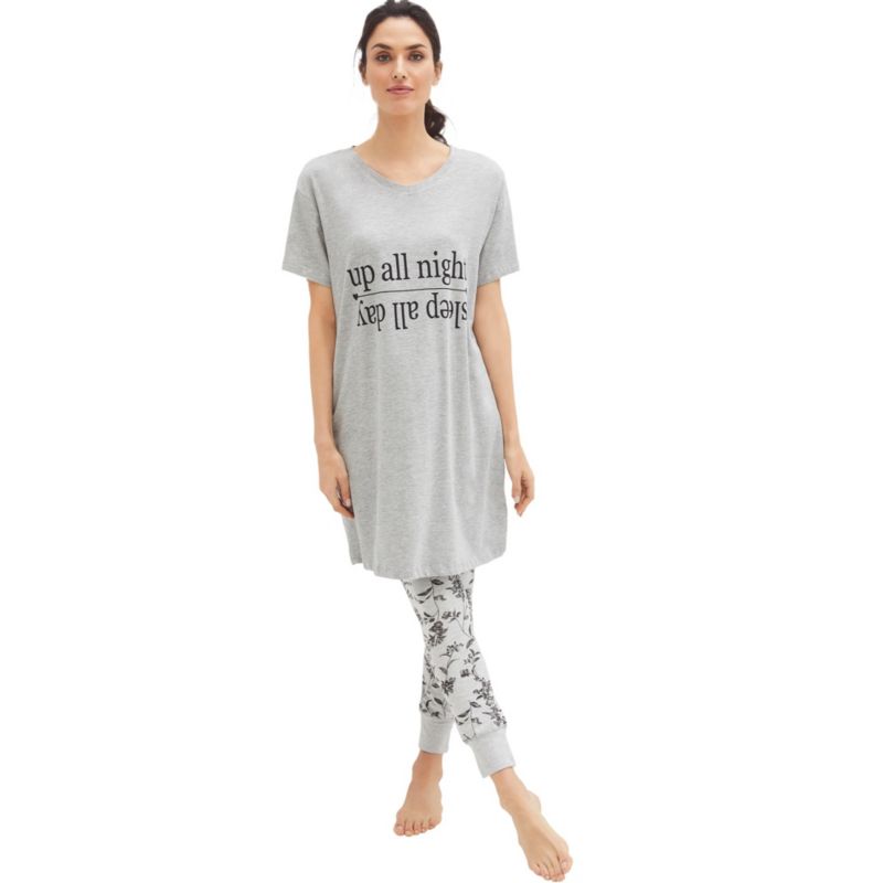 Women's Cotton Spandex Pull On Sleep Legging