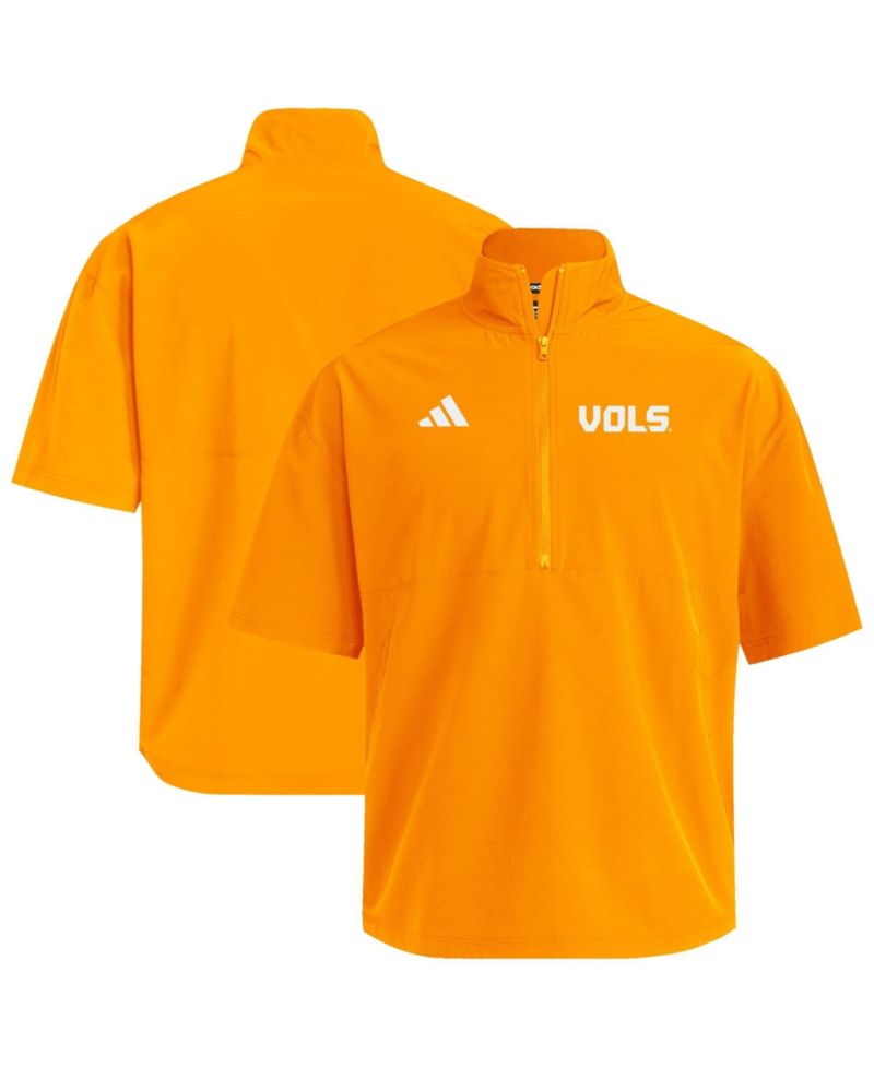 Men's Tennessee Orange Tennessee Volunteers Woven Quarter-Zip Short Sleeve Pullover