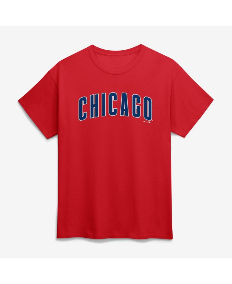 Men's Red Chicago Cubs Wordmark T-Shirt