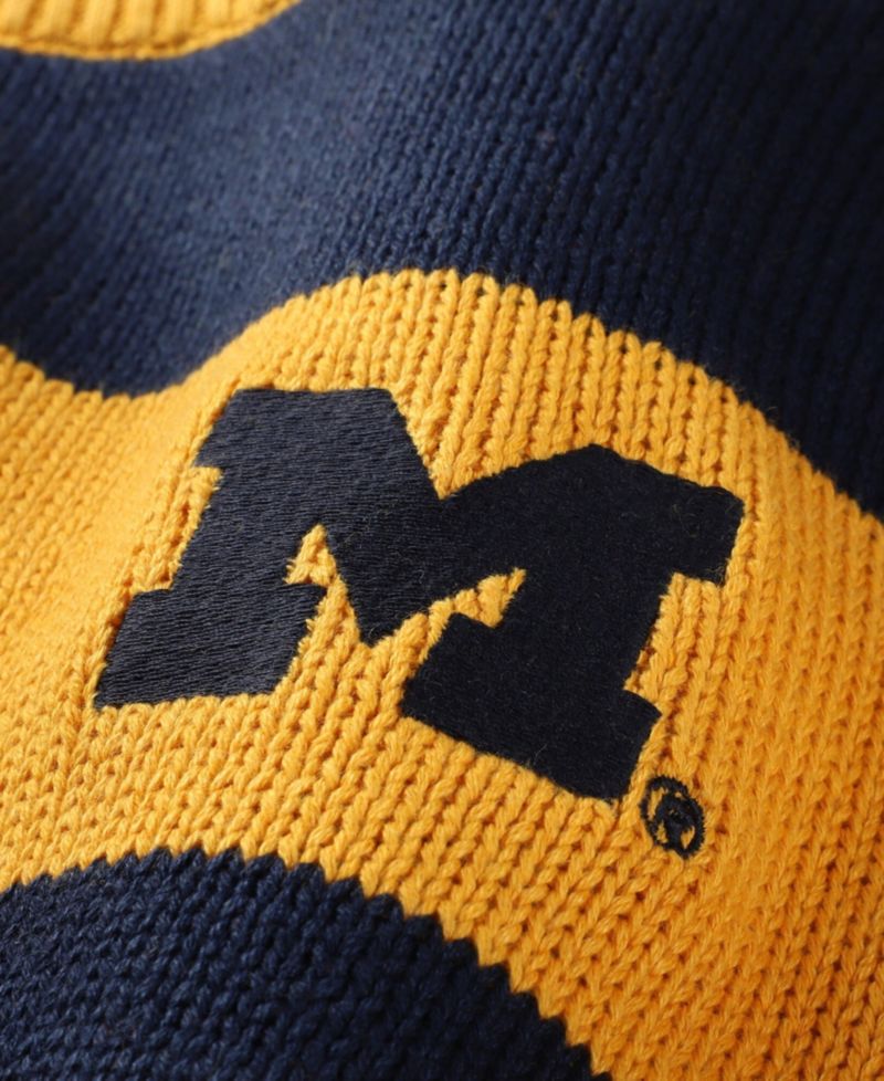 Men's and Women's Maize Michigan Wolverines Renew Knit Stadium Sweater