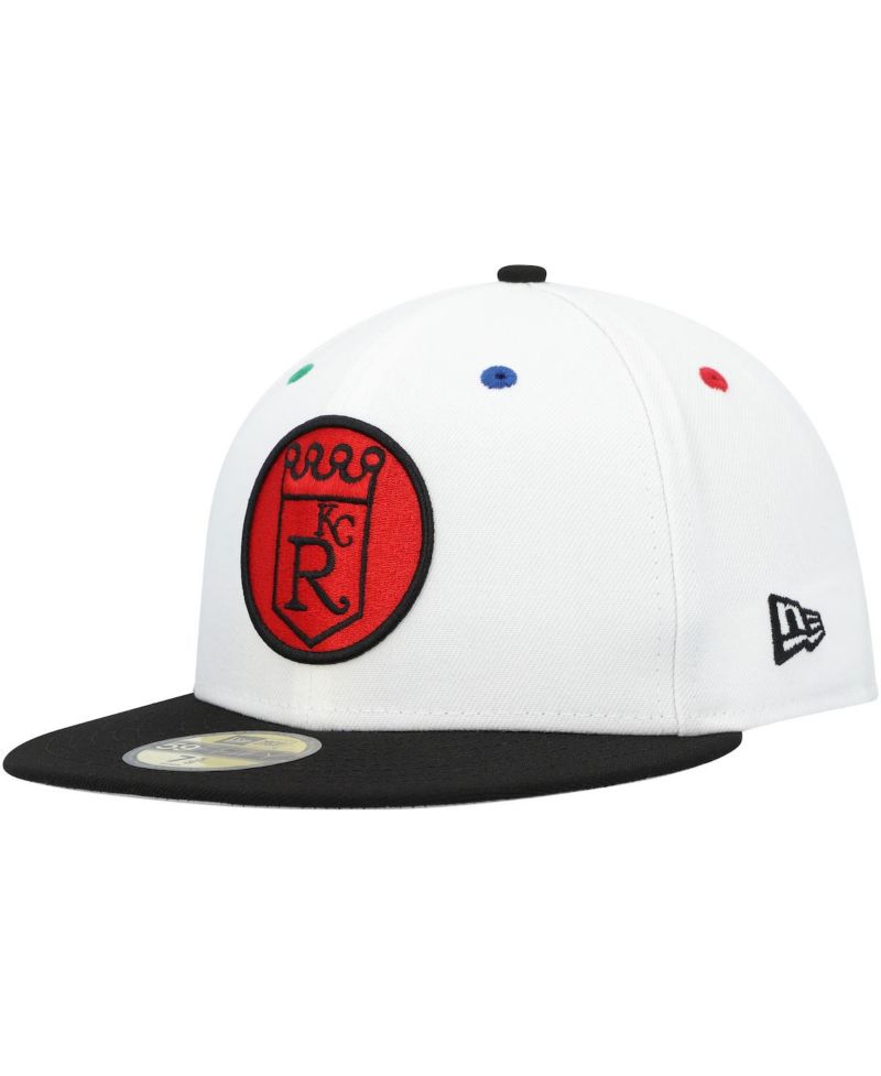 Men's White, Black Kansas City Royals Primary Eye 59FIFTY Fitted Hat