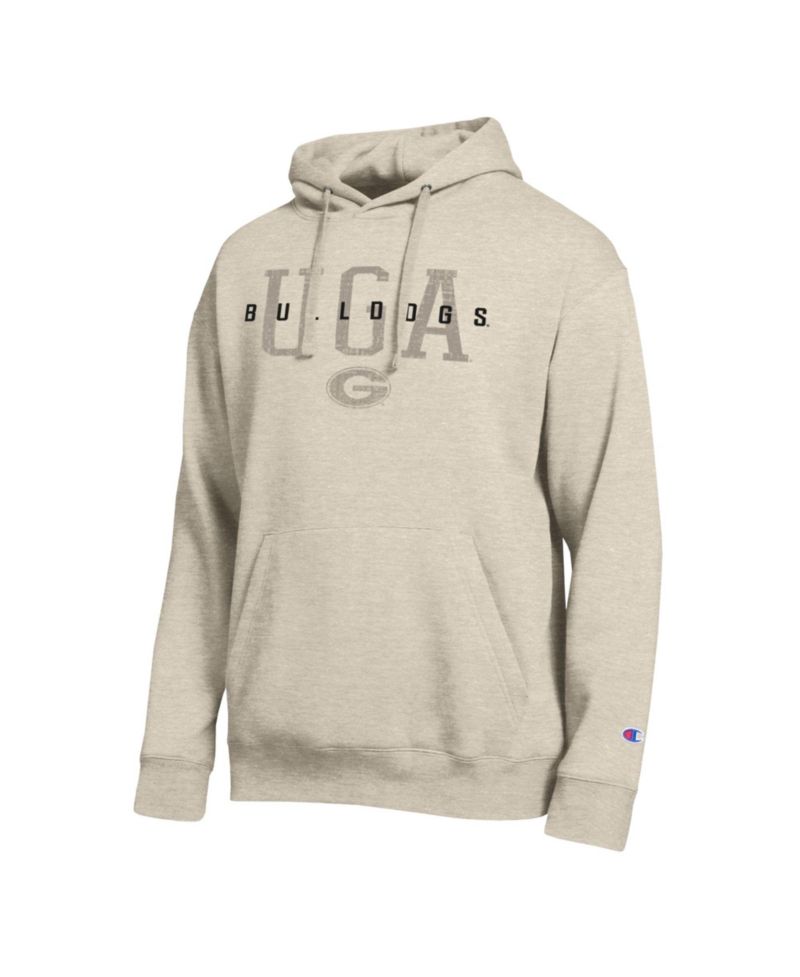 Men's Oatmeal Georgia Bulldogs All-Star Neutral Stack Hoodie