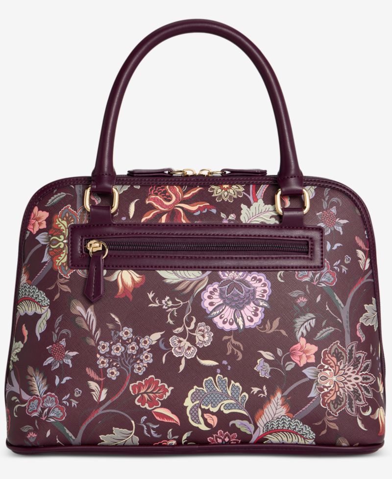 Floral Detailed Dome Satchel