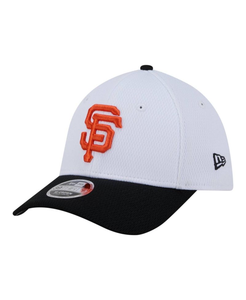 Big Boys and Girls White/Black San Francisco Giants Baseball 39THIRTY M-Crown Flex Hat