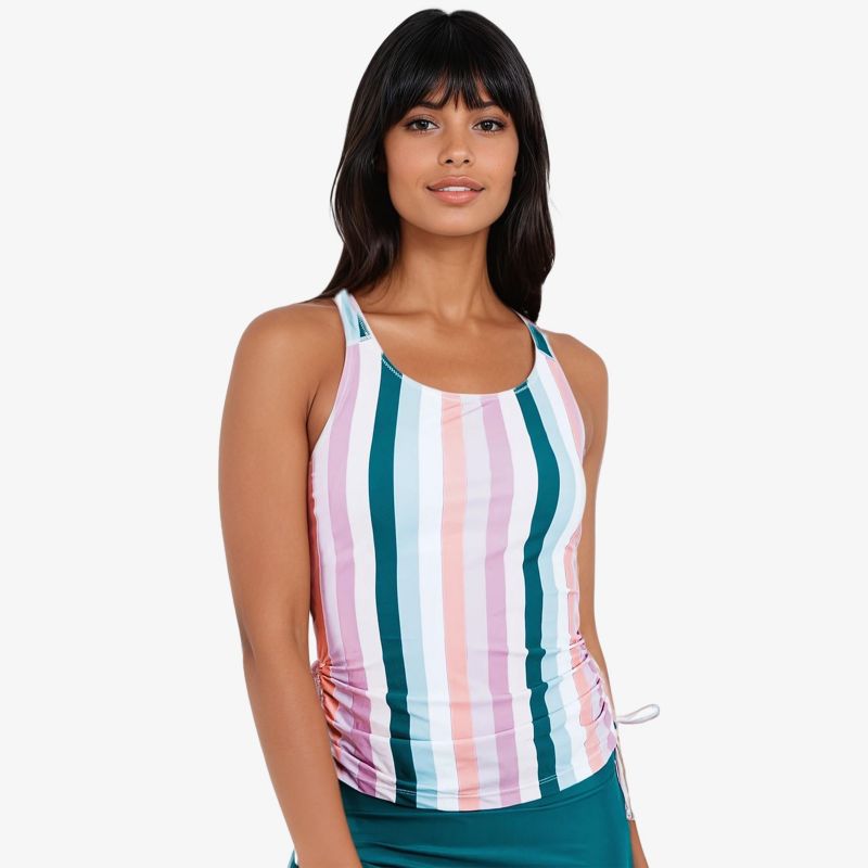 Women's Maya Tankini Swim Top With Built In Bra