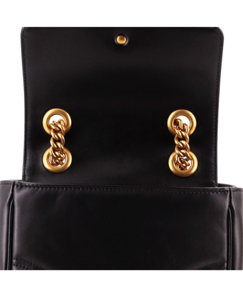 Mini GG Marmont Square Flap Bag Matelasse Leather