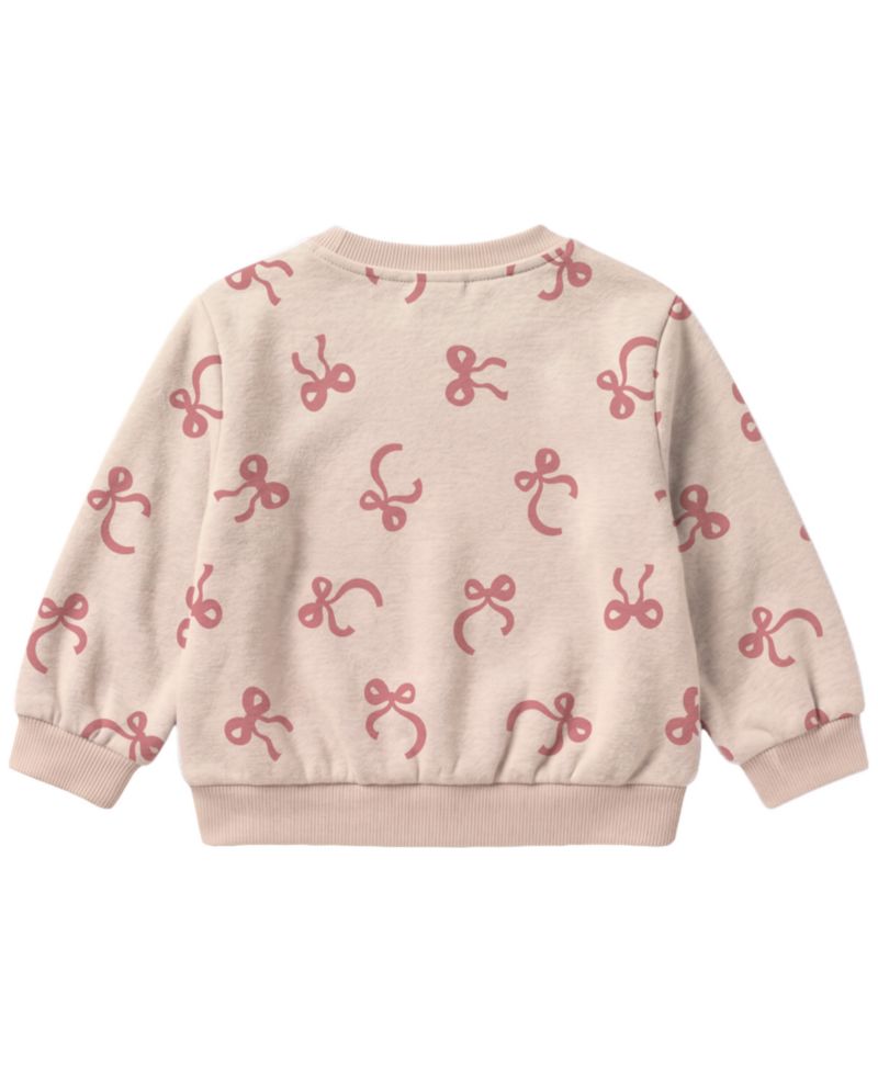 Baby Girls' Minnie Mouse Bow Print Sweatshirt and Ribbed Leggings, 2-Piece Set