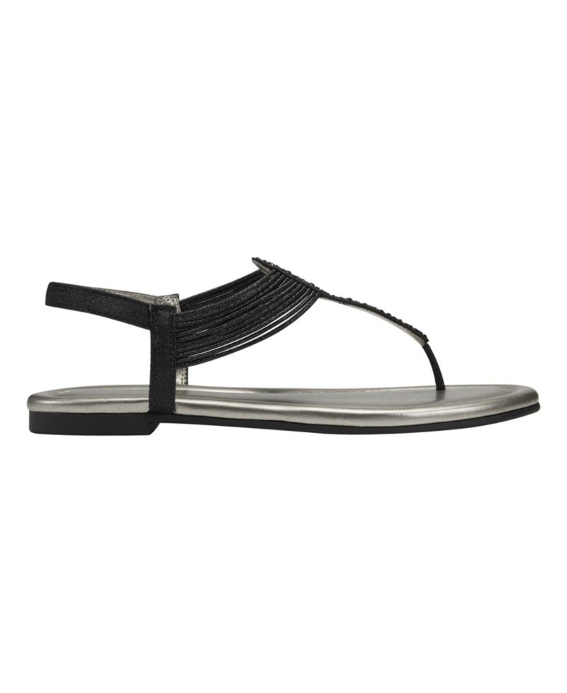 Women's Kayte Embellished T-Strap Flat Sandals