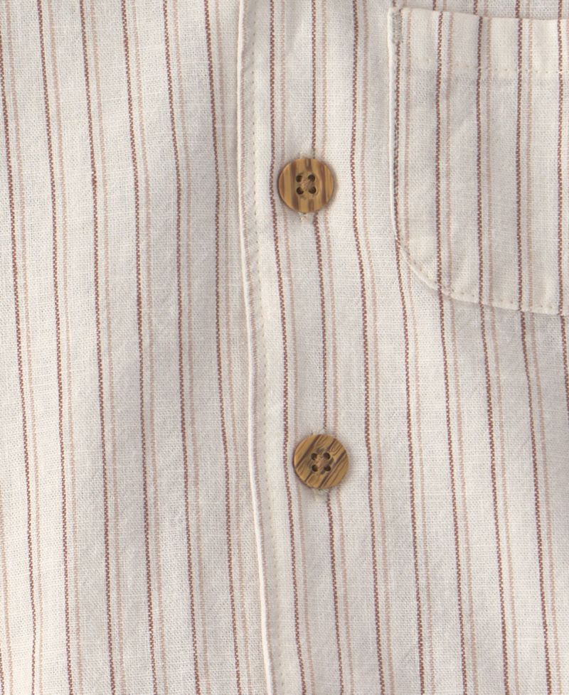 Baby Boys' Collared Stripe Shirt and Shorts, 2-Piece Set