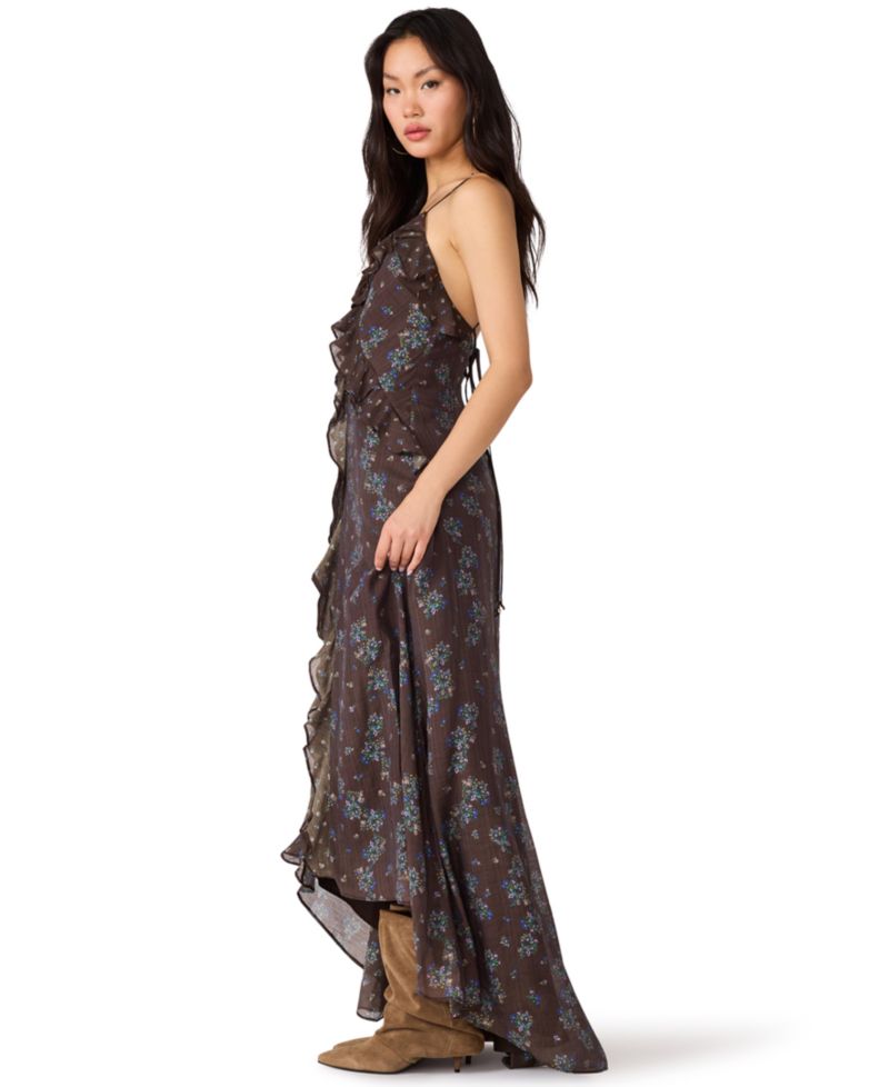 Women's Roselyn Floral Ruffle High-Low Dress