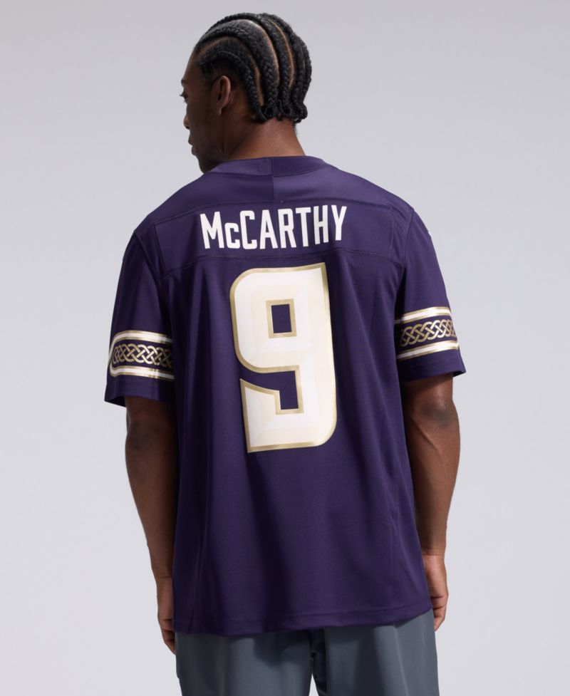 Men's J.J. McCarthy Purple Minnesota Vikings 2026 Rivalries Collection Vapor F.U.S.E Stitched Limited Jersey