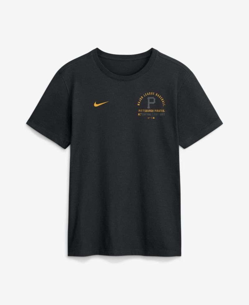 Men's Black Pittsburgh Pirates Split Logo T-Shirt