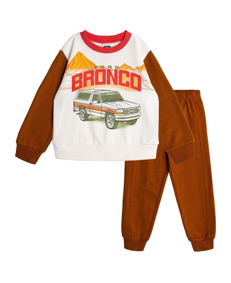 Little Boys (5-7) Fleece 2-Piece Sweatshirt and Pants Set