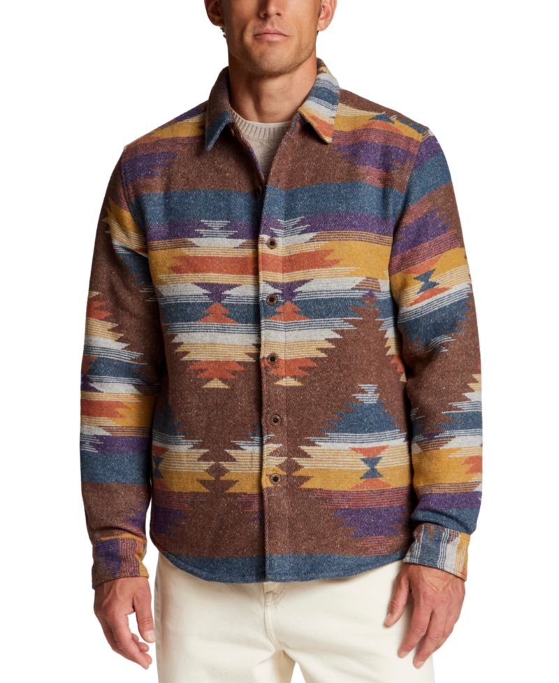 Men's Unlined Southwest Shirt Jacket