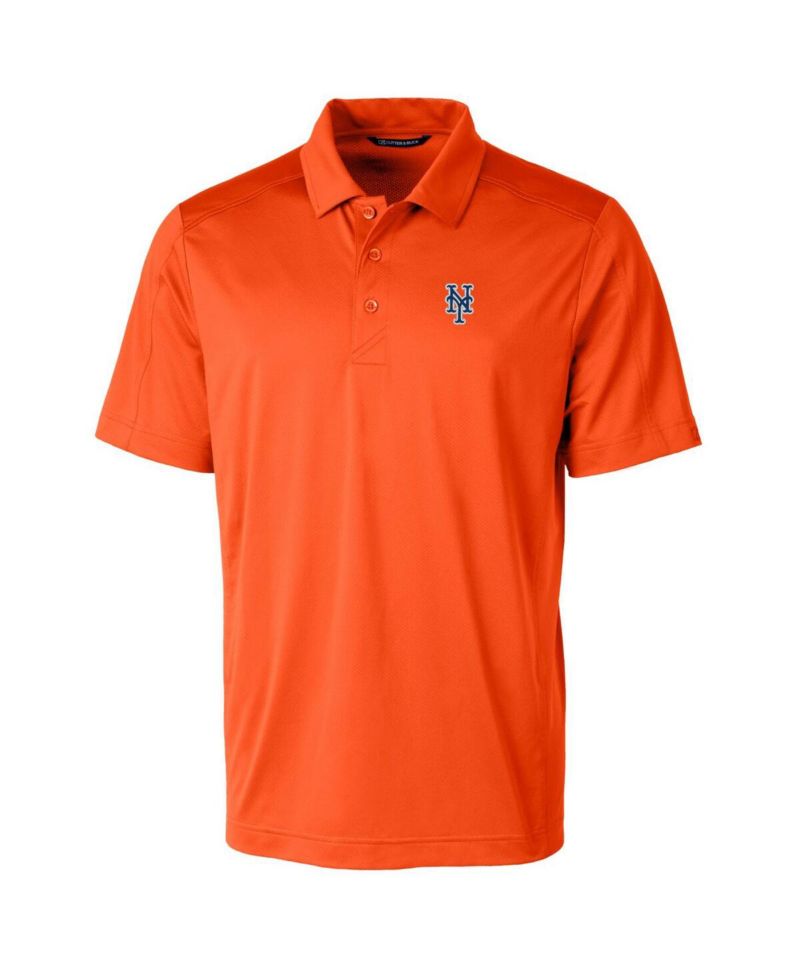 Men's Orange New York Mets Prospect Textured Stretch Polo Shirt