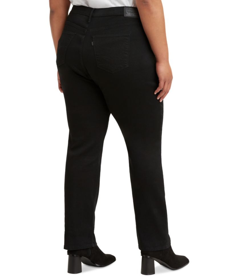 Trendy Plus Size 724 High-Rise Straight-Leg Jeans