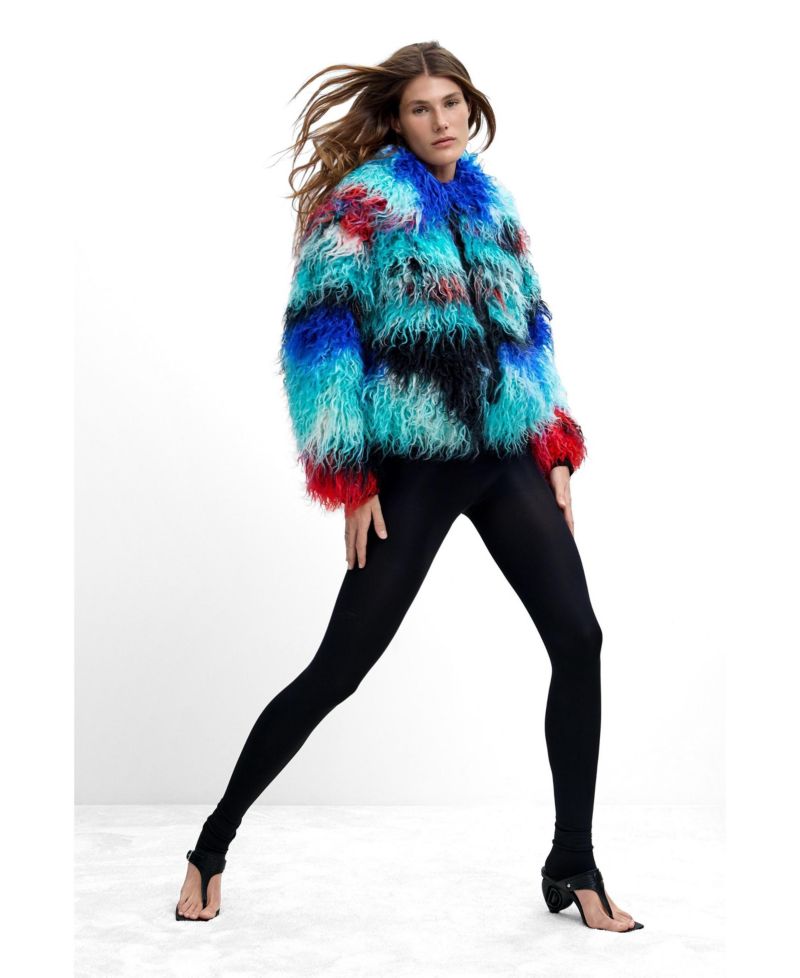 Women's Long Hair Coat Lacroix