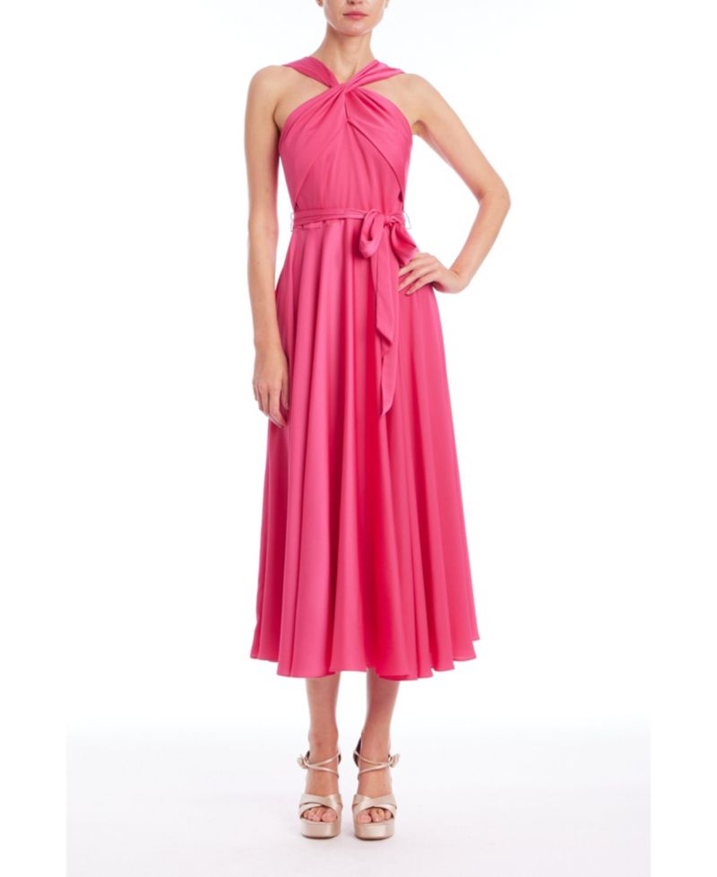 Women's Satin Halter Dress
