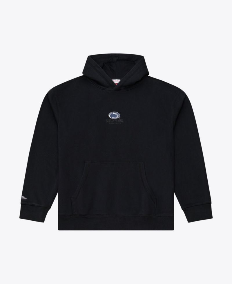 Men's Black Penn State Nittany Lions Monochrome Icon Fleece Hoodie