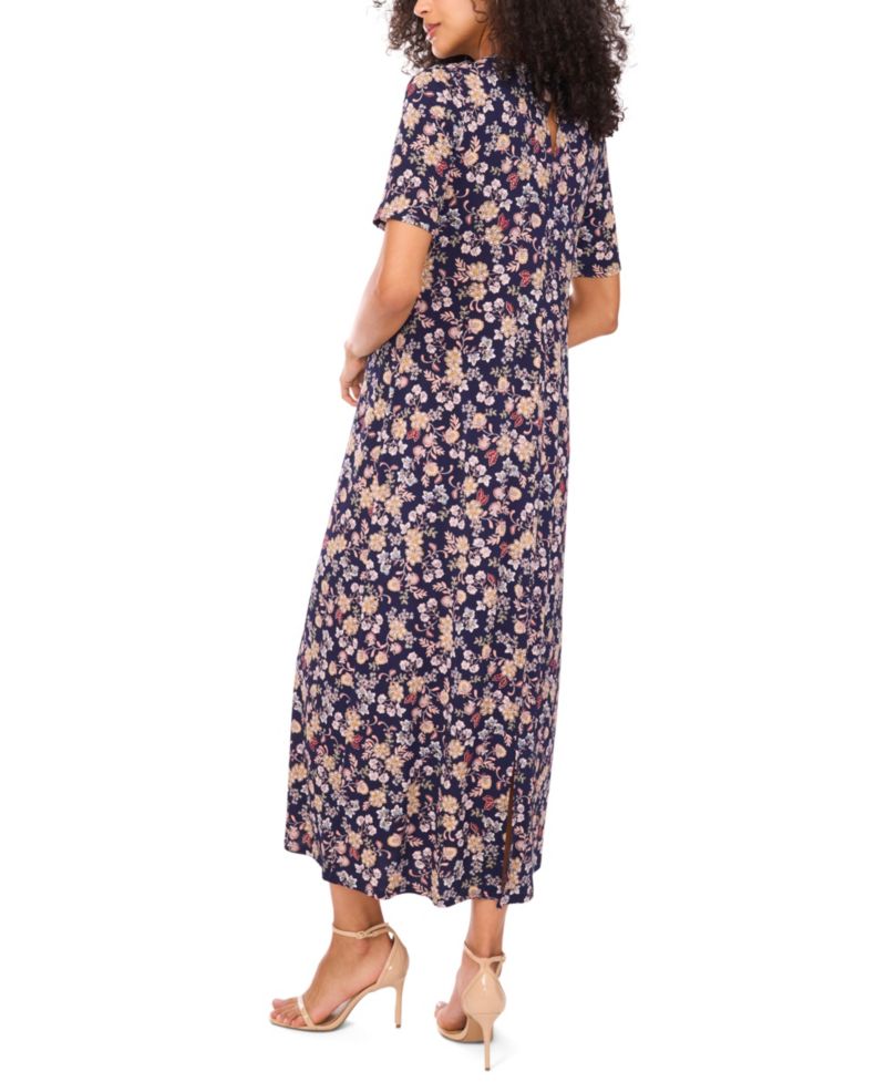 Women's Crew Neck Short-Sleeve Dress