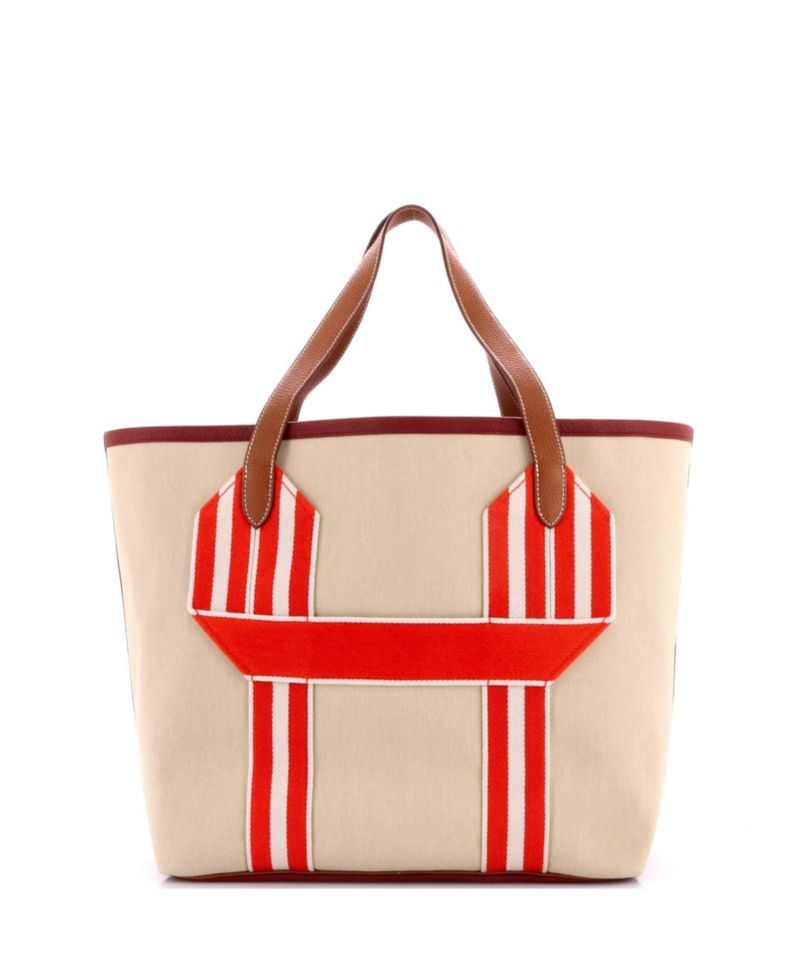 Pursangle Tote Canvas with Leather
