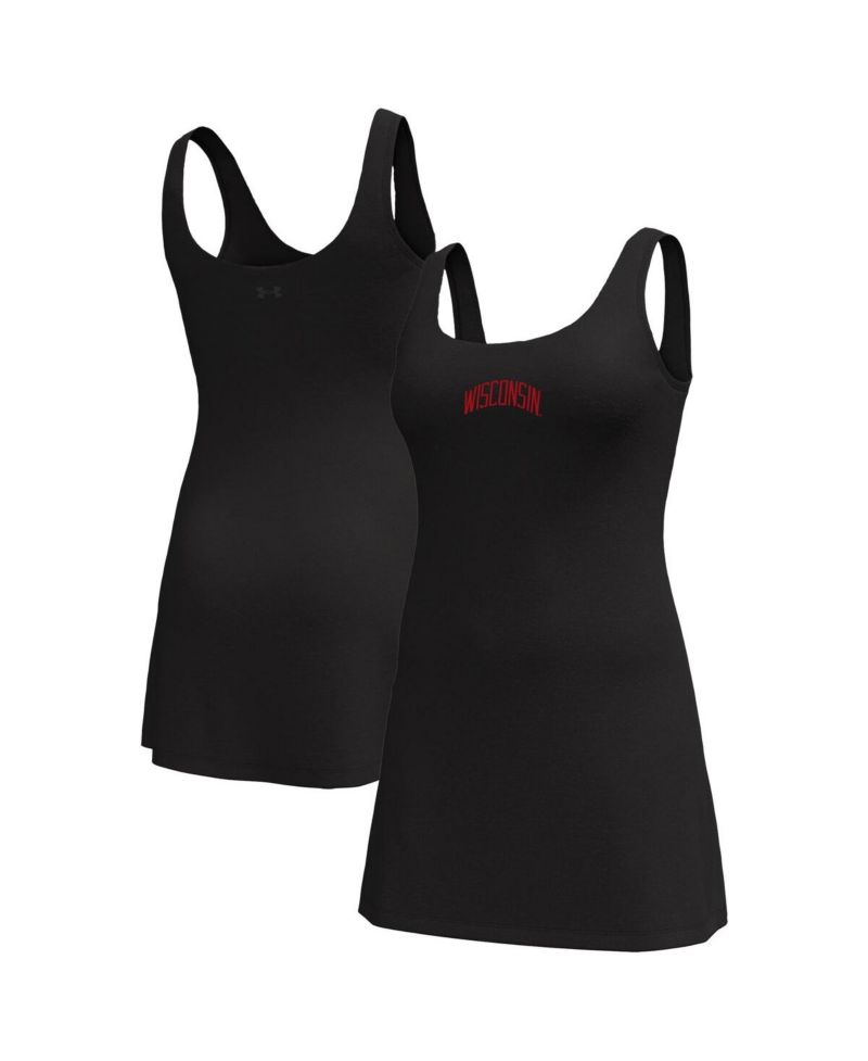 Women's Black Wisconsin Badgers Gameday Motion Active Dress