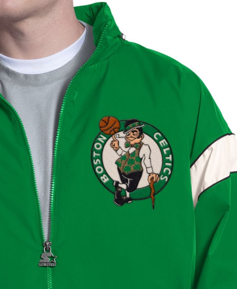 Men's Green Boston Celtics The Gust Full-Zip Hooded Jacket