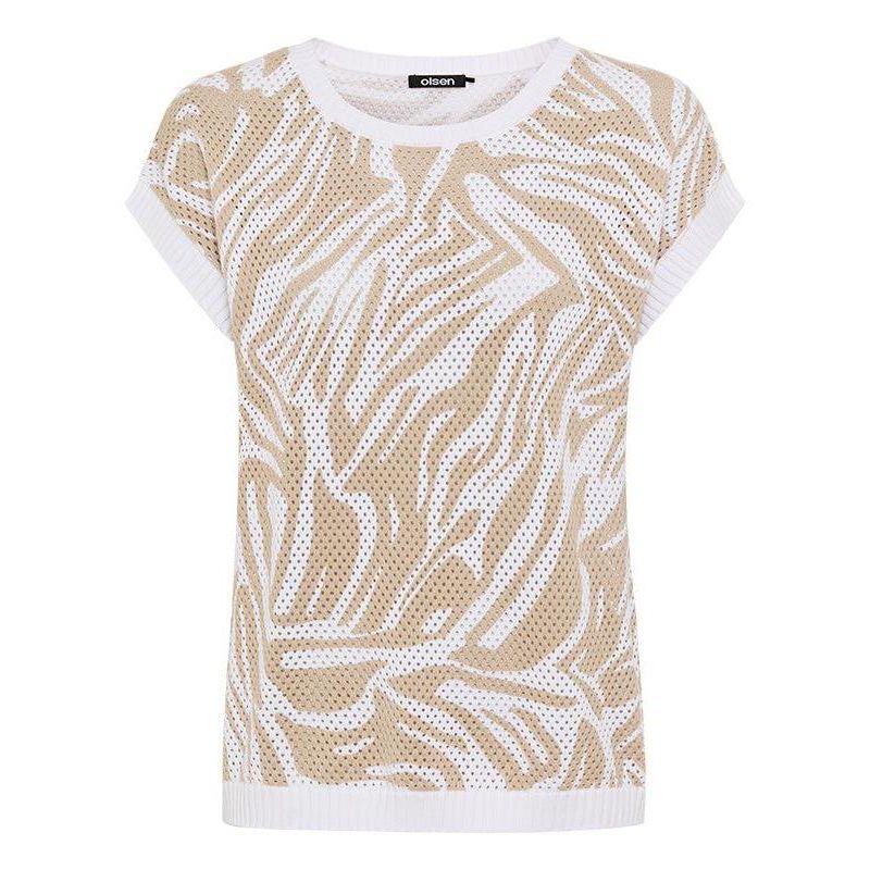 Women's Ajour Knit Neo Zebra Sweater