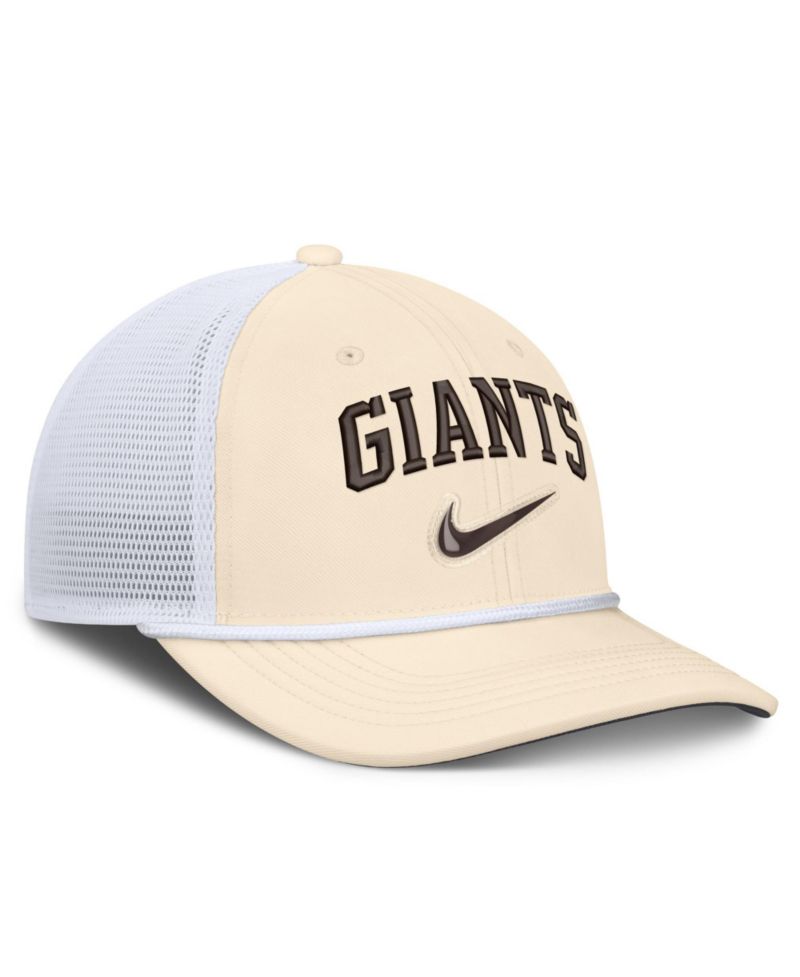 Men's Natural/White San Francisco Giants Rise Dri-FIT Trucker Adjustable Hat&iquest;