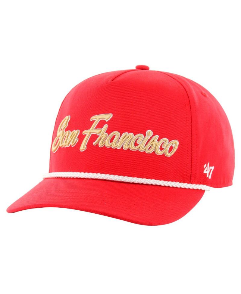 Men's Scarlet San Francisco 49ers Overhand Hitch Adjustable Hat