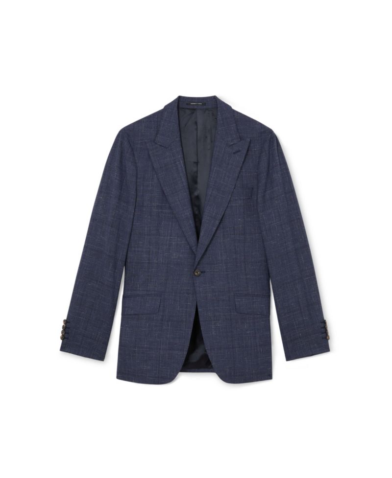 Men's Penso Wool-Blend Check Single-Breasted Classic-Fit Suit Blazer
