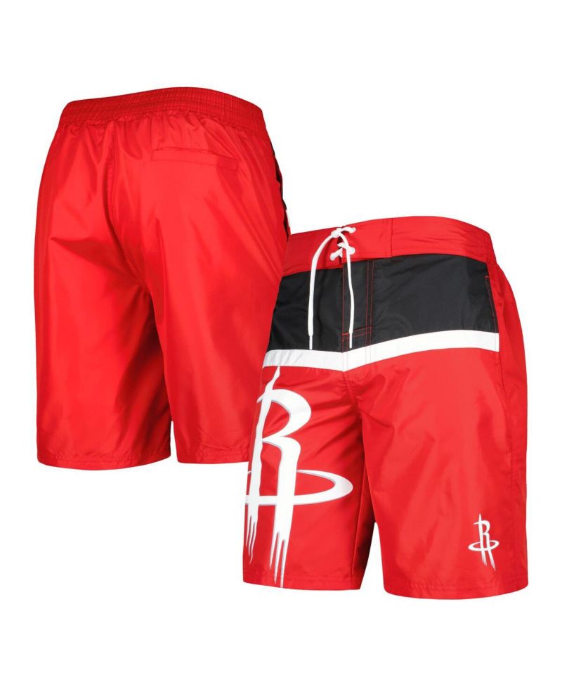 Men's Red Houston Rockets Sea Wind Swim Trunks