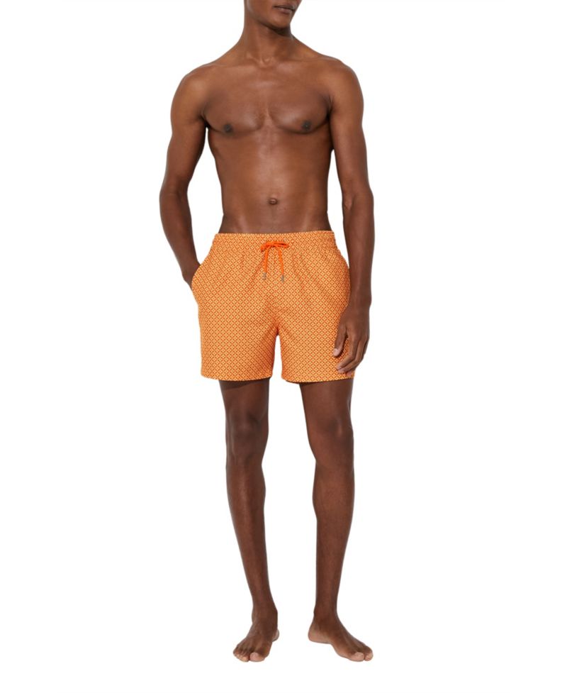 Men's Orient Geometric-Print Swim Shorts