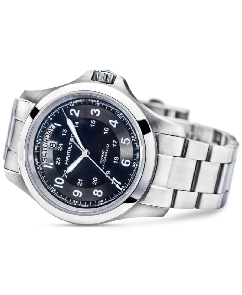 Men's Swiss Automatic Khaki King Stainless Steel Bracelet Watch 40mm H64455133