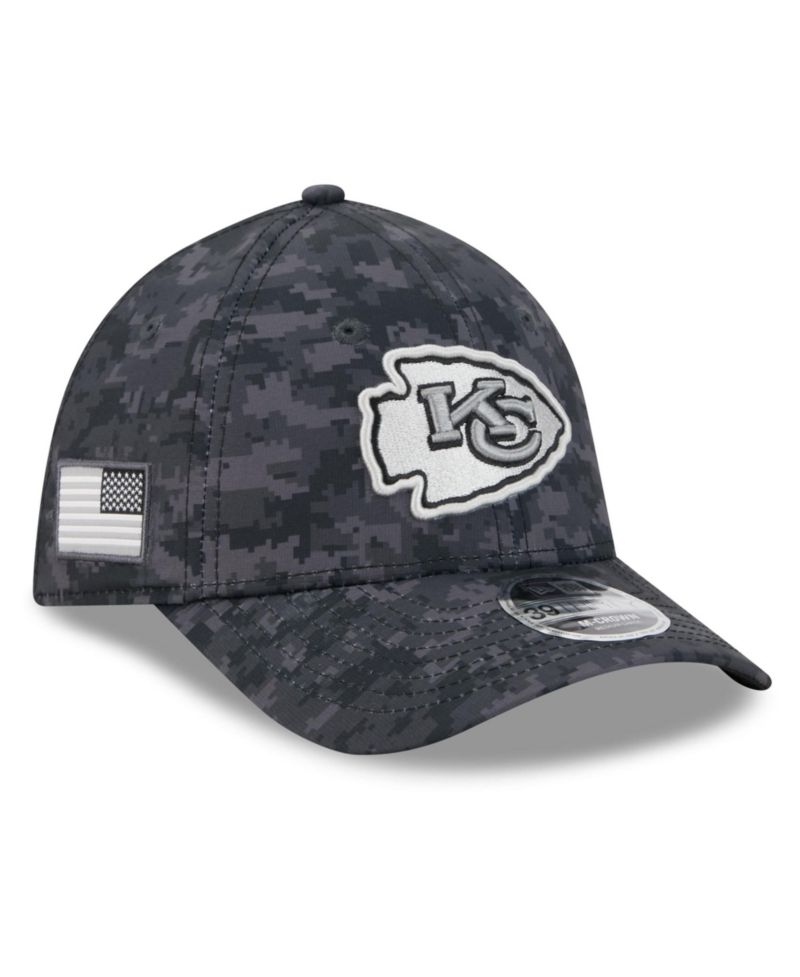 Men's Black Kansas City Chiefs 2026 Salute to Service 39THIRTY Flex Hat