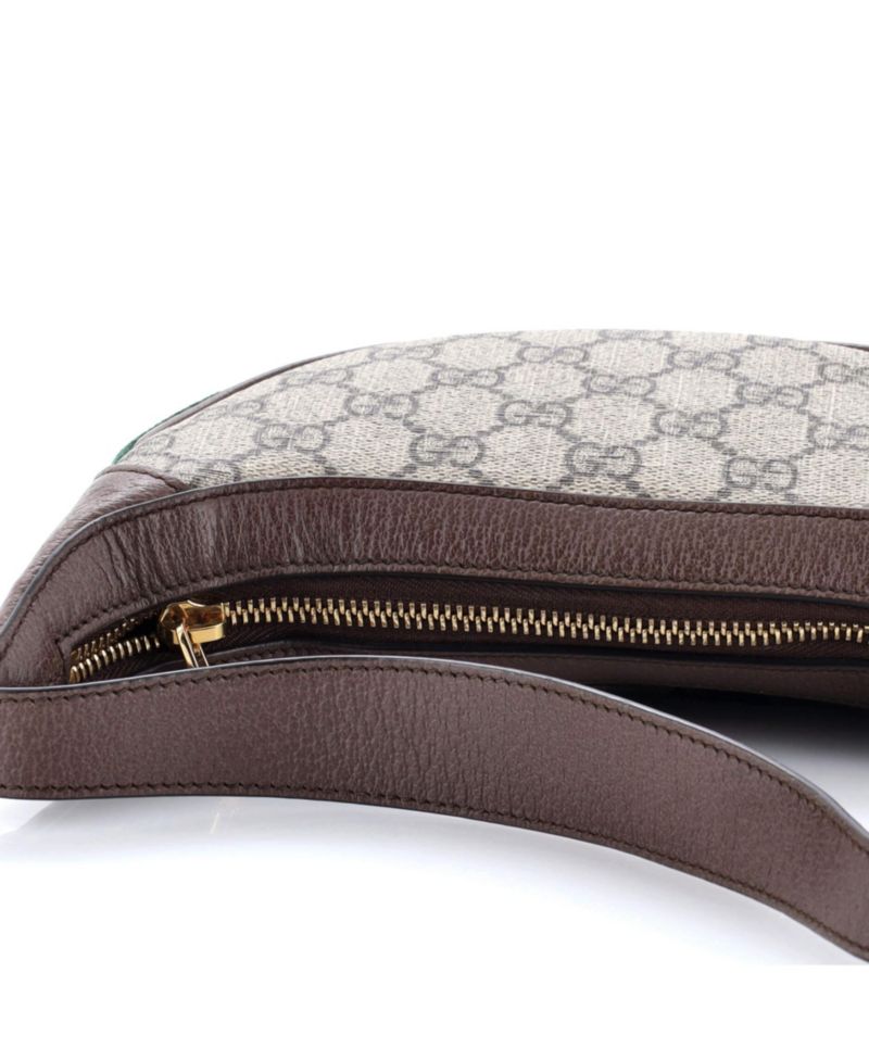 Mini Ophidia Half Moon Bag GG Coated Canvas