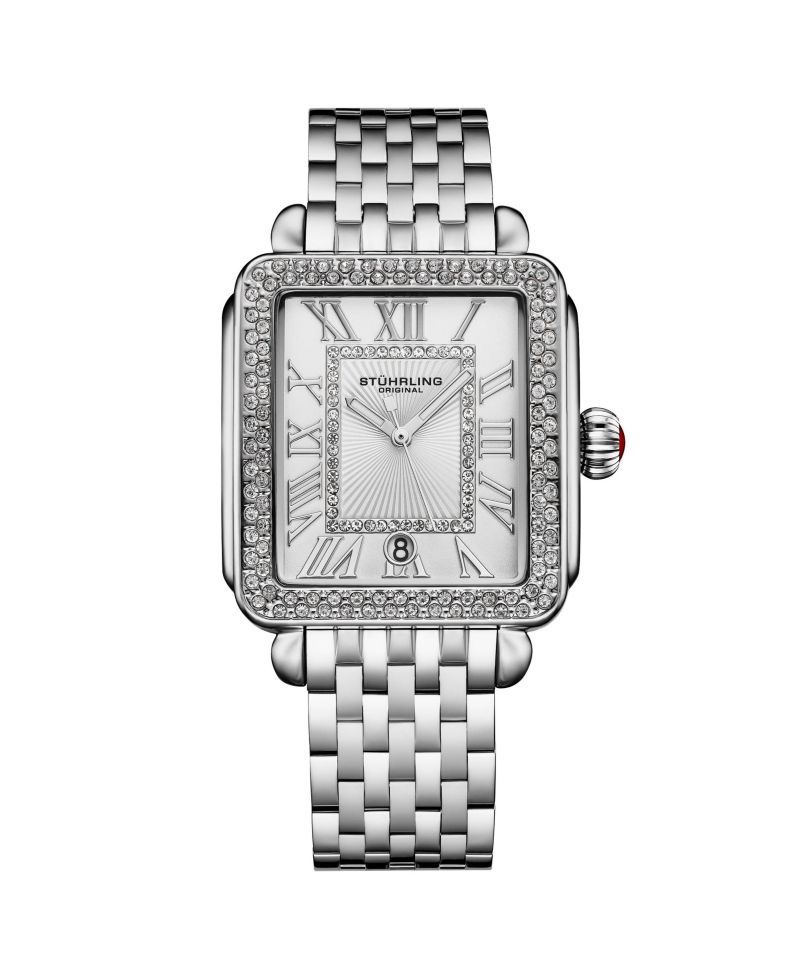Original Women s VivreLuxe Crystal-Accented Stainless Steel Bracelet Watch, 34mm