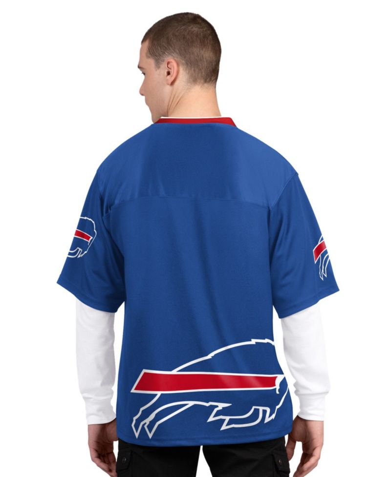 Men's Royal/White Buffalo Bills Short Sleeve Long Sleeve T-Shirt