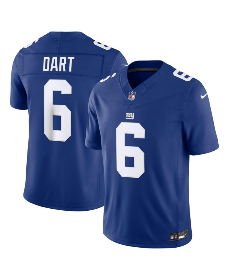 Men's Jaxson Dart Royal New York Giants Vapor F.U.S.E. Stitched Limited Jersey