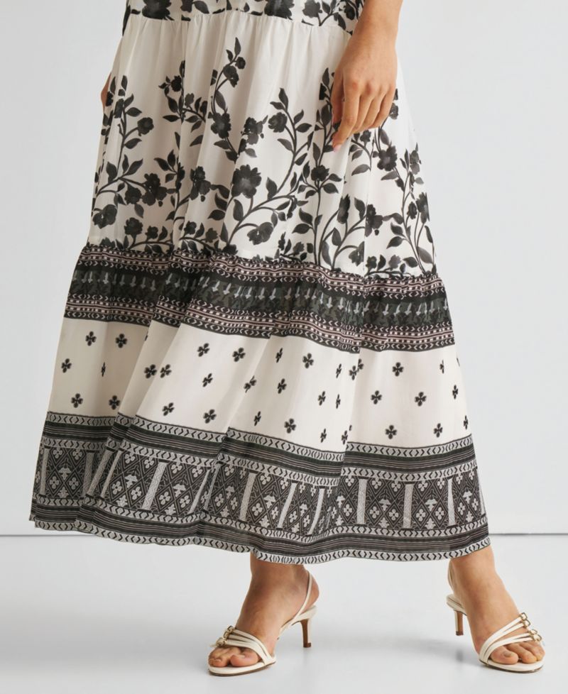 Women's Strappy Tiered Maxi Dress