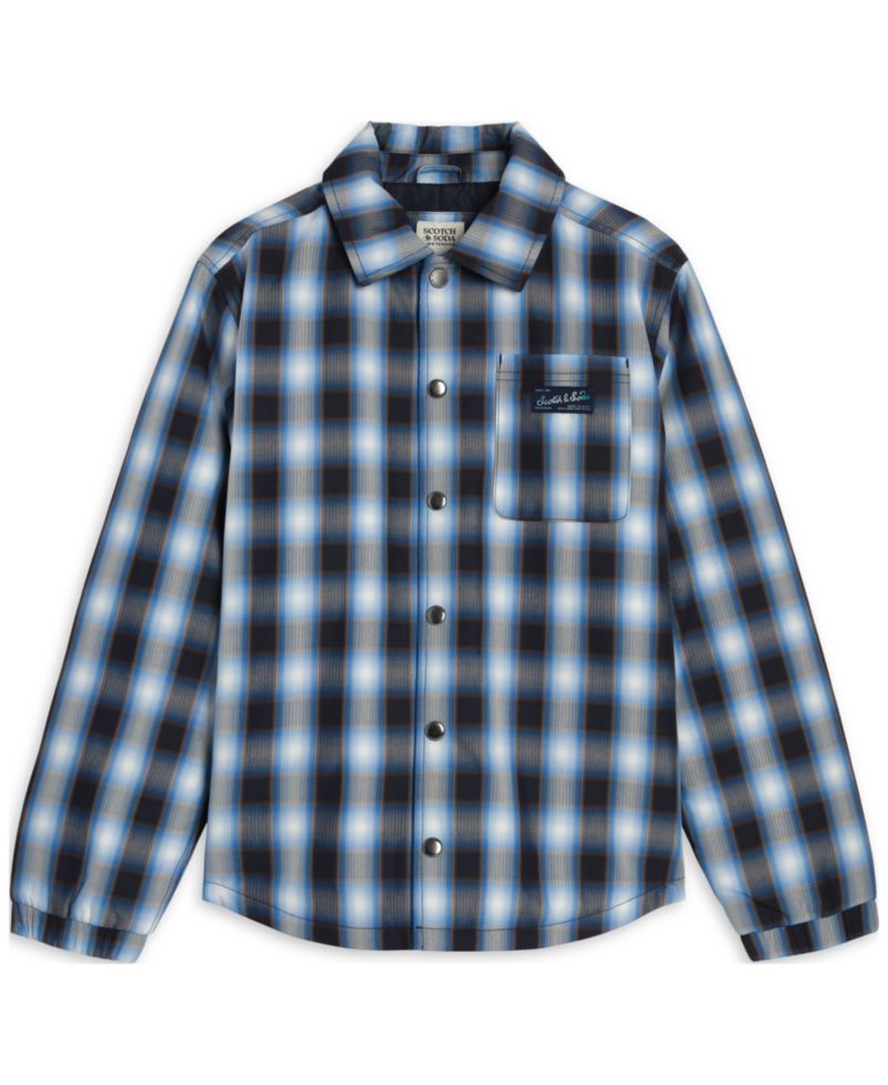 Boys' 8-16 Padded Long-Sleeve Shirt Jacket