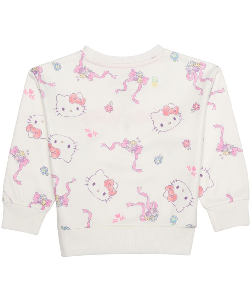 Toddler Girls' 12M-5T Hello Kitty Print Fleece Sweatshirt and Joggers, 2-Piece Set