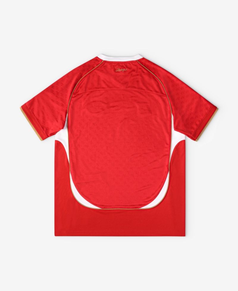 Big Boys and Girls Scarlet San Francisco 49ers Football x Football V-Neck Fan Jersey