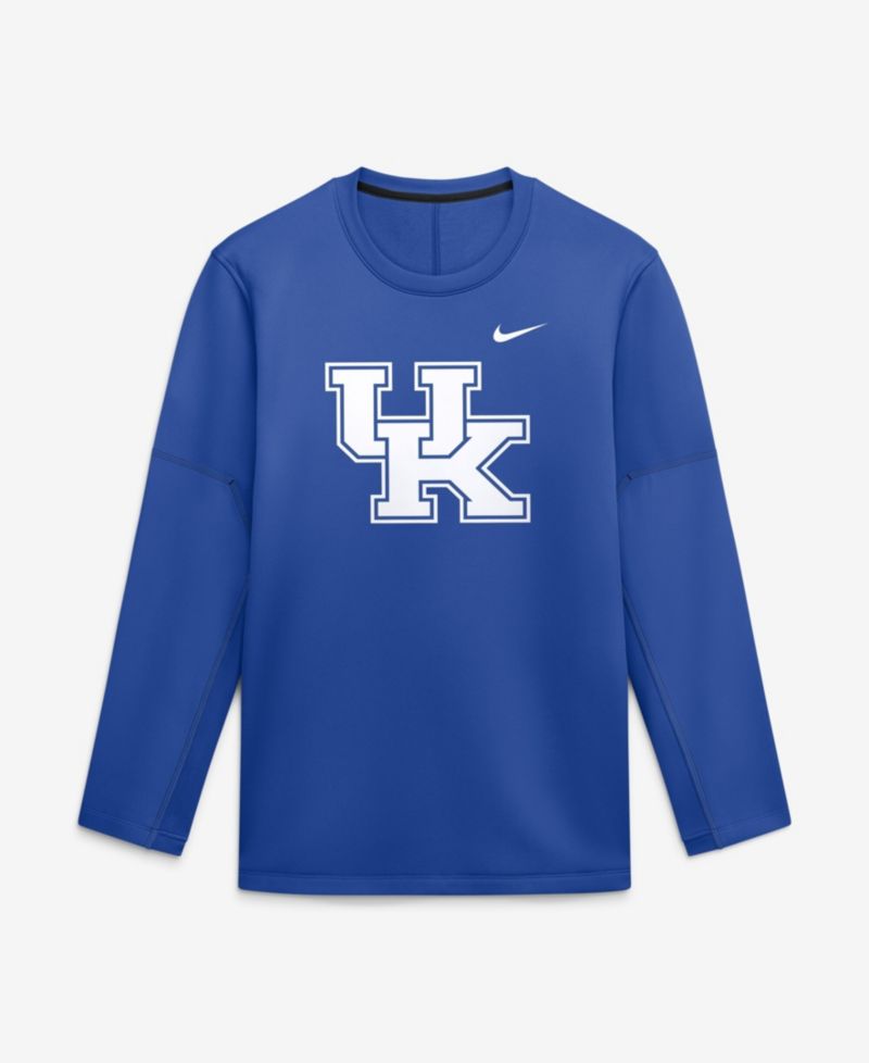 Men's Royal Kentucky Wildcats 2026 Sideline Coaches Therma-FIT Long Sleeve Top